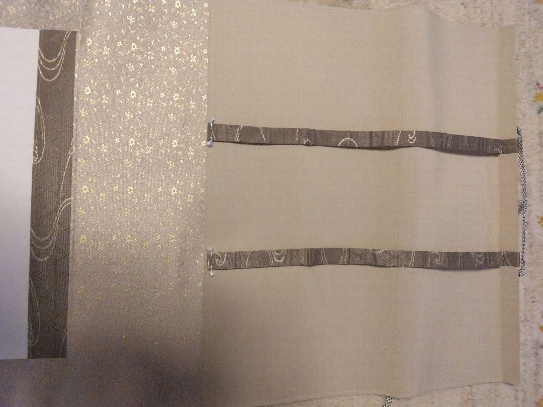 刺繍 源氏絵巻掛け軸