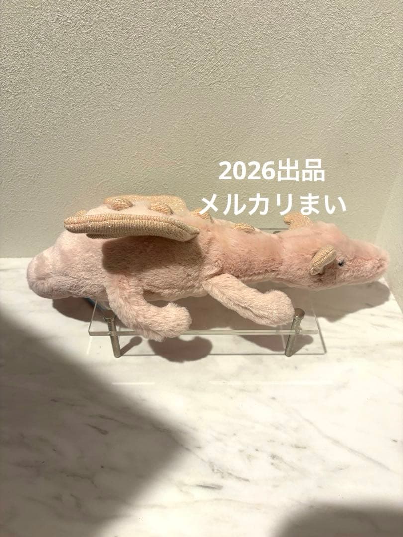  Little Rose Dragon ぬいぐるみ 薄ピンク　龍