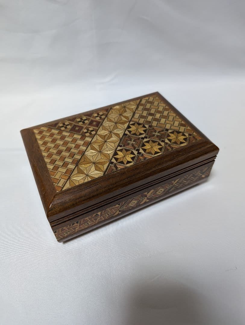 箱根寄木細工 小物入れ 箱根寄木細工小物入れ・ジュエリーBOX・ミラー