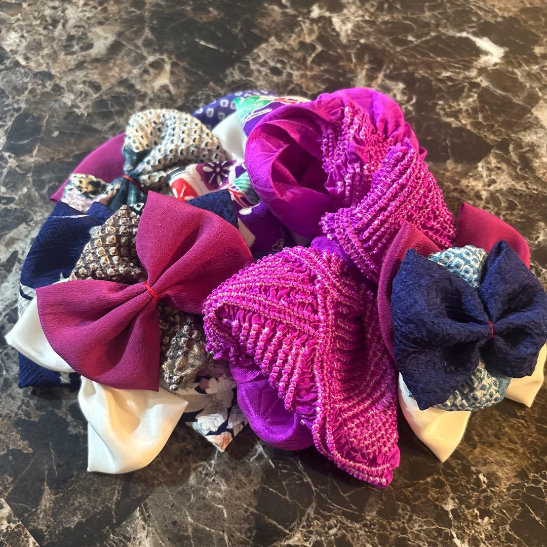 みーさま 4点 髪飾り ヘッドドレス 着物リメイク 七五三 753