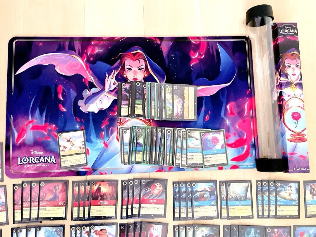 早い者勝ち❗️Lorcana ルビーサファイア　プレイマット付き