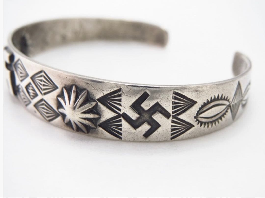 K*O様 1925s 卍　逆卍　ビンテージ　ナバホバングル　Antique Na