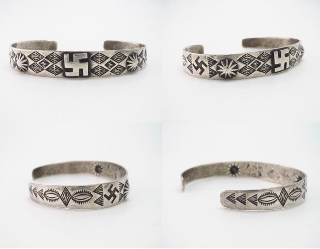 K*O様 1925s 卍　逆卍　ビンテージ　ナバホバングル　Antique Na