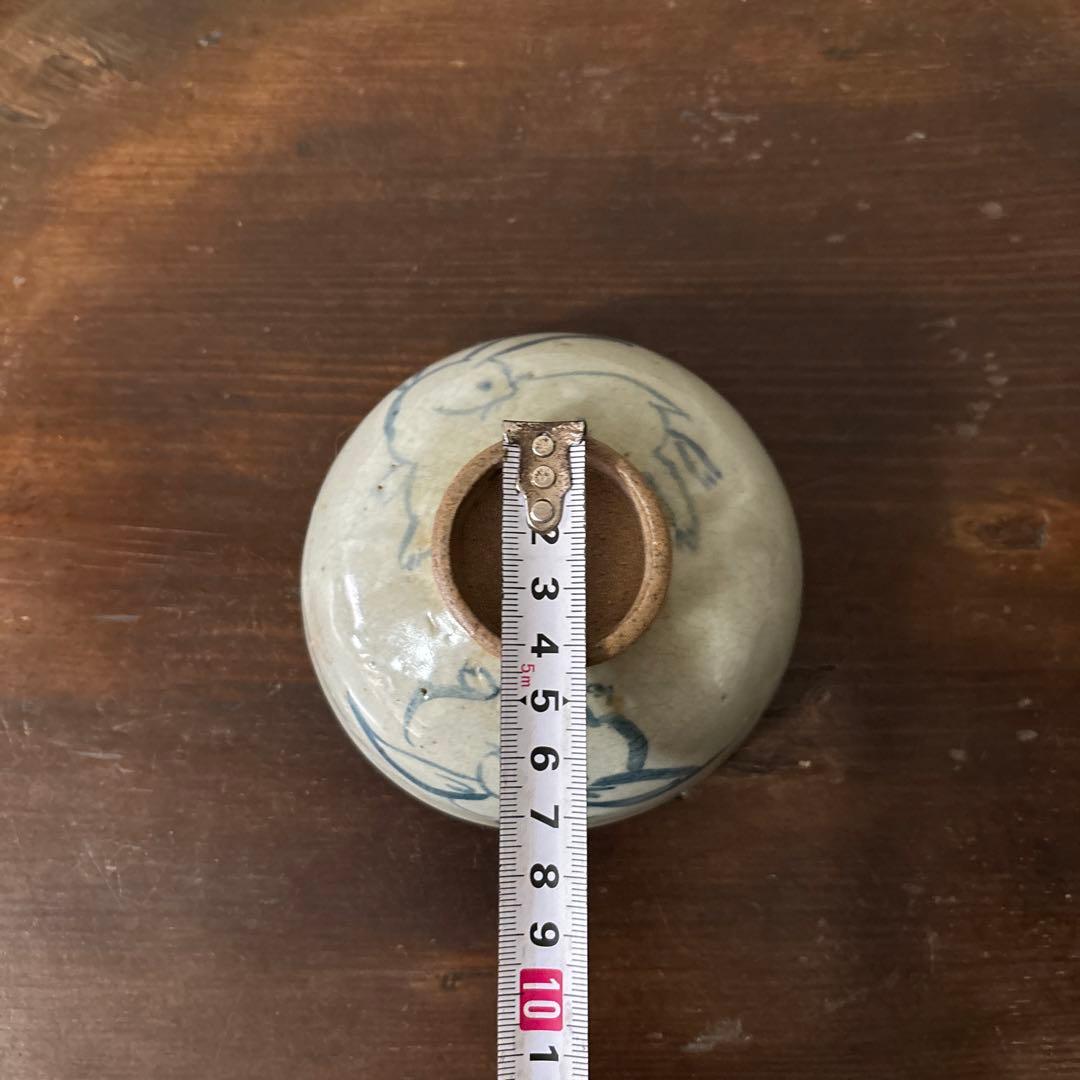 古い染付兎茶碗 うさぎ ウサギ 骨董 柳宗悦 民藝 青山二郎 白洲正子