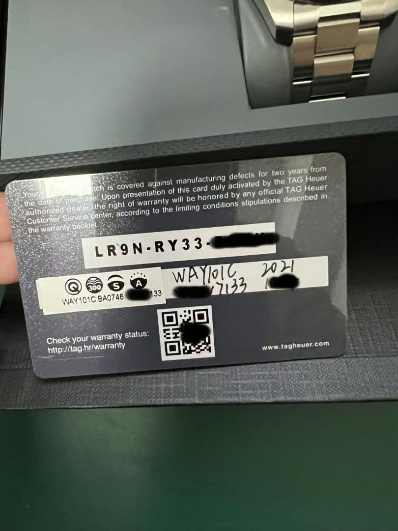 TAG HEUER WAY101C アクアレーサー デイト クォーツ メンズ