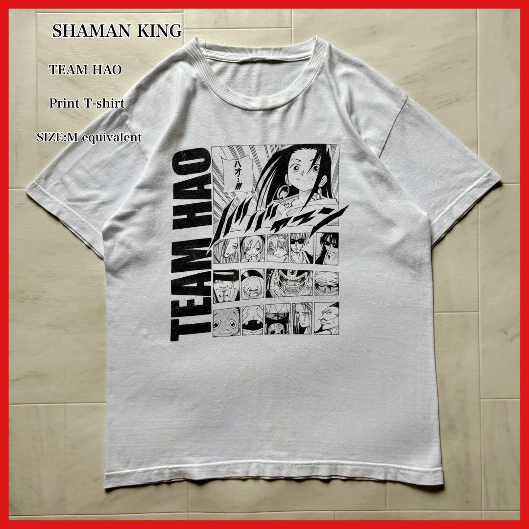 シャーマンキング チームハオ プリントTシャツ ホワイト M相当 - メルカリ