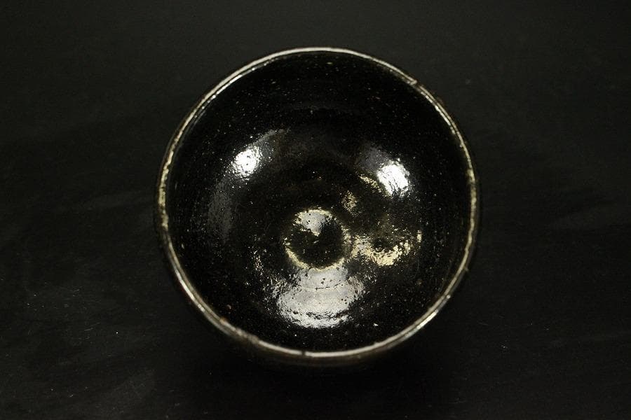 茶道具 黒楽茶碗 野点 小服茶碗(A420)