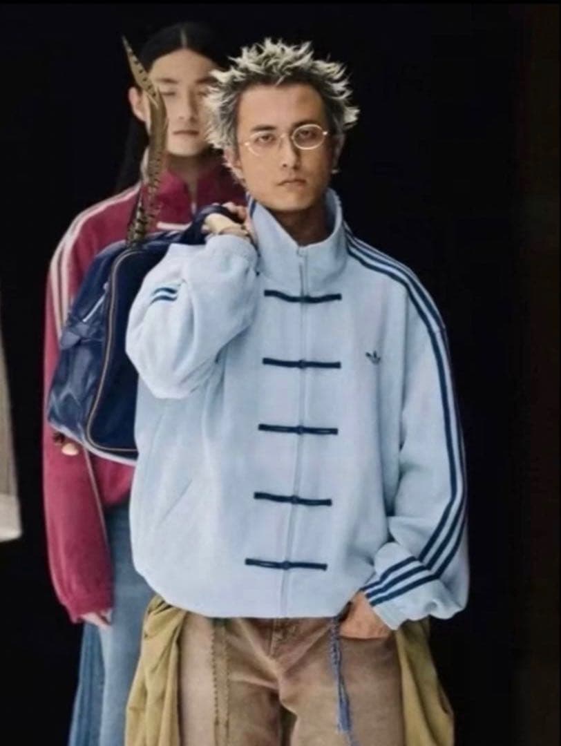 海外限定S Adidas CTT ジャケット ライトブルー KT3846