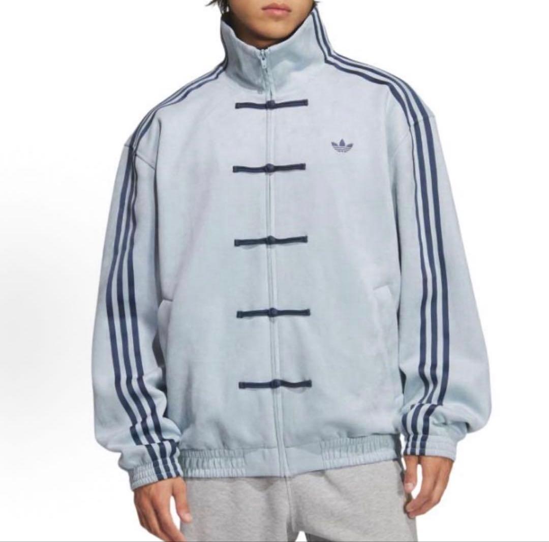 海外限定S Adidas CTT ジャケット ライトブルー KT3846