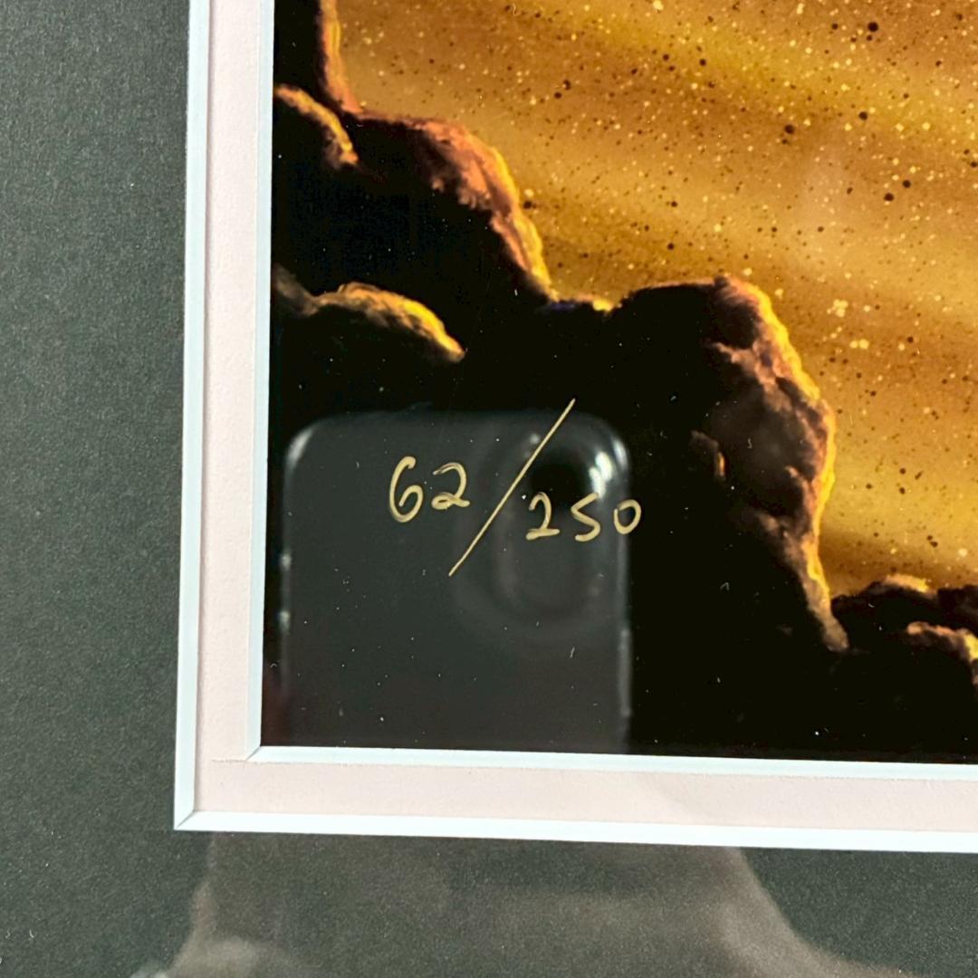 美品 ジョン・アルホーグ「サンライズイン～」ミクスドメディア ダイヤ