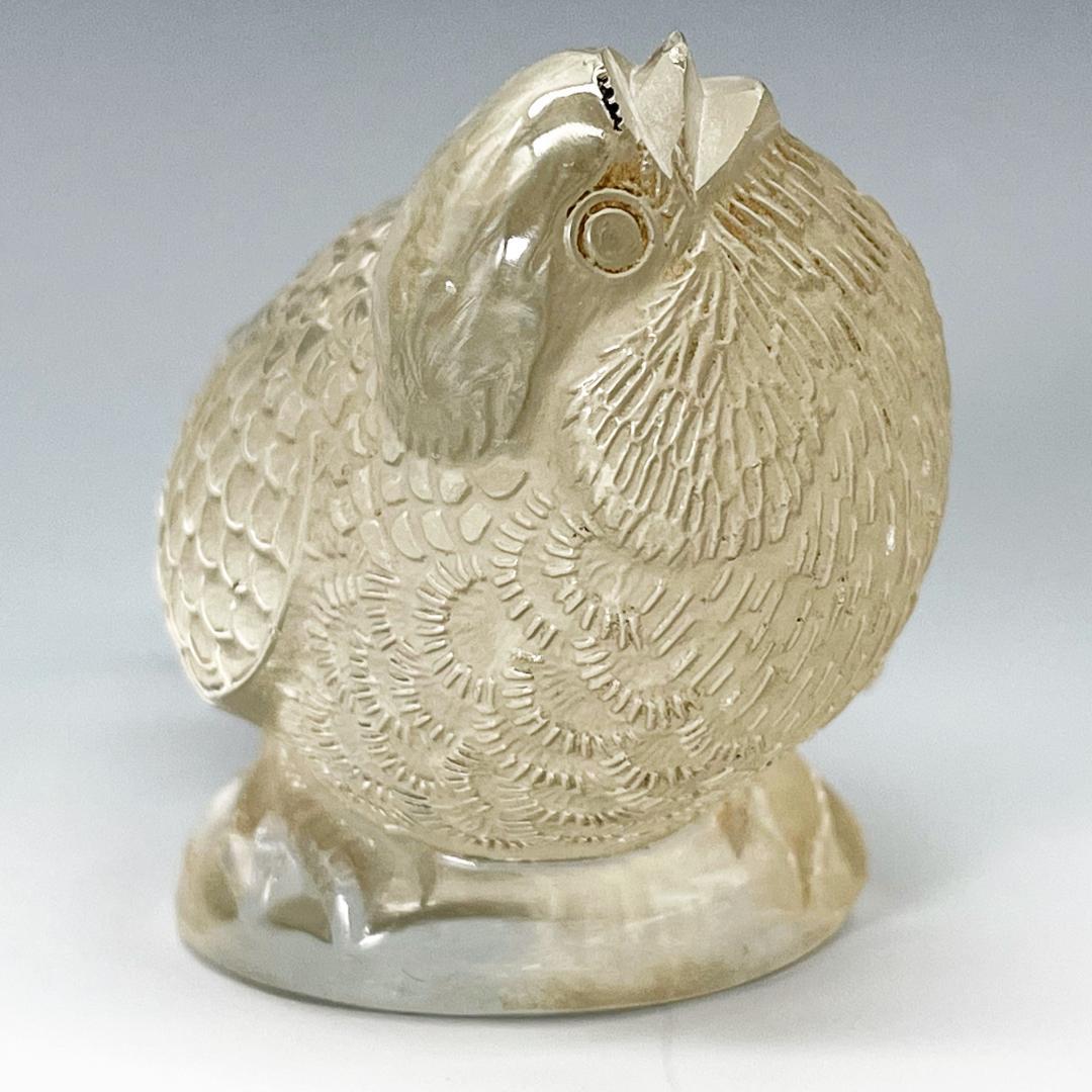 ルネ・ラリック R. Lalique 彫像 うずら アンティーク ルネ・ラリック