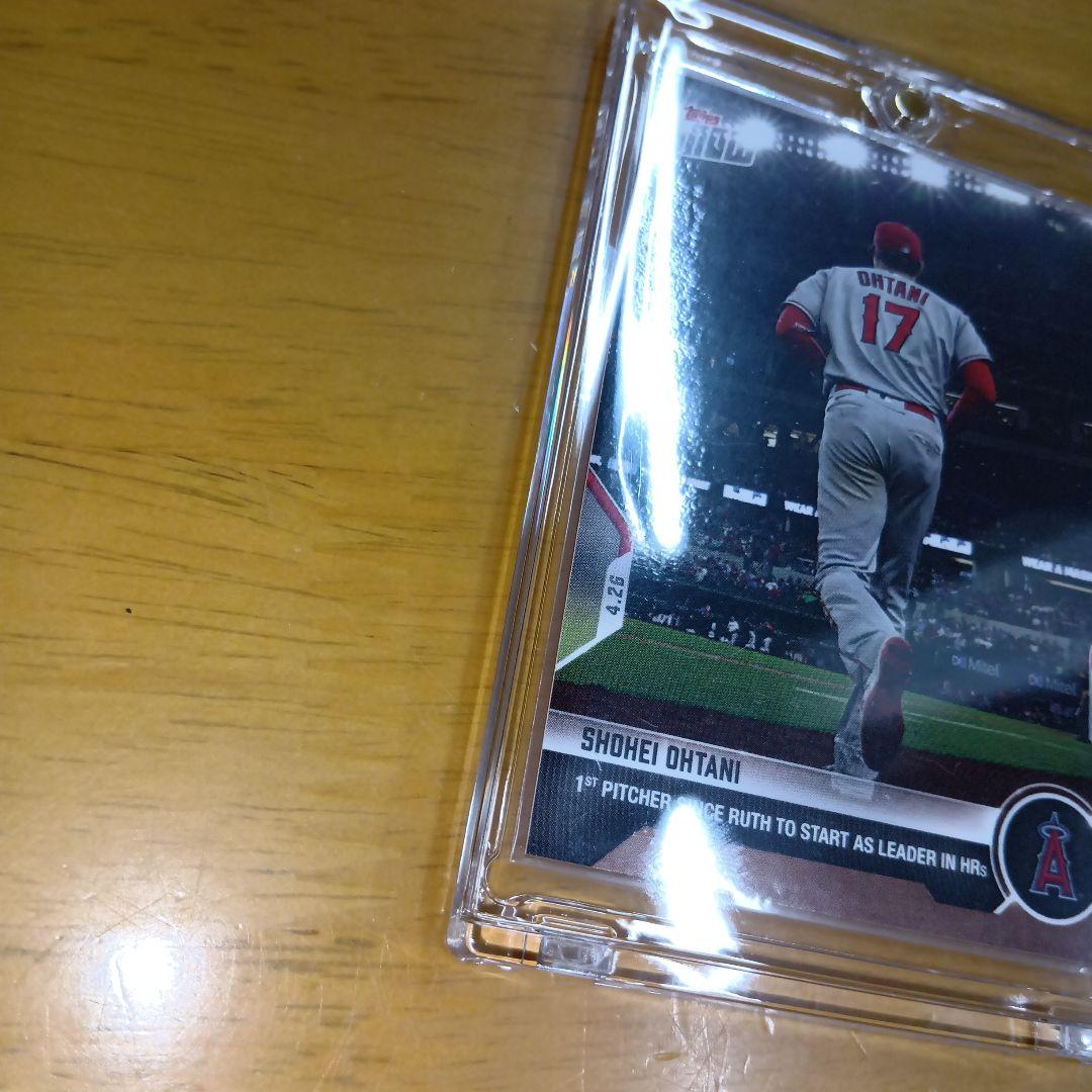 【大谷翔平】ベーブルース 以来 本塁打トップ 先発登板 topps 記念 カード