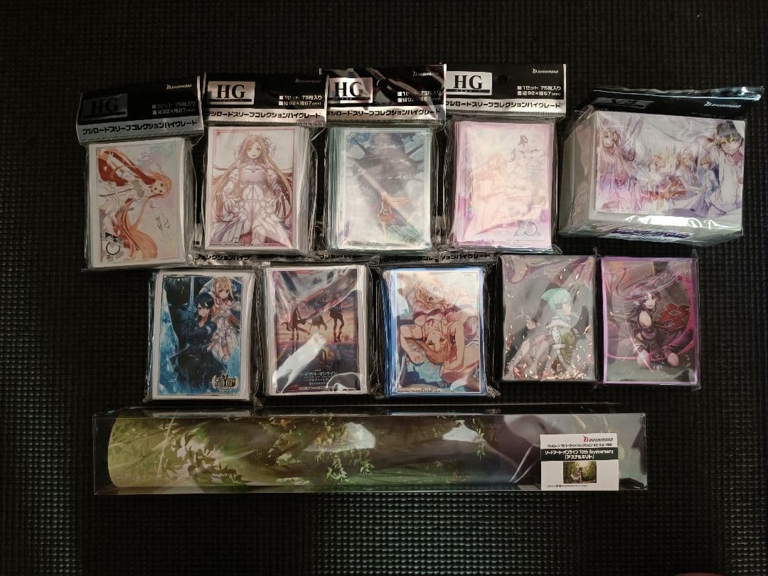ソードアート・オンライン　スリーブ　プレイマット　まとめ売り ソードアート・オンライン スリーブ プレイマット まとめ売り ソード