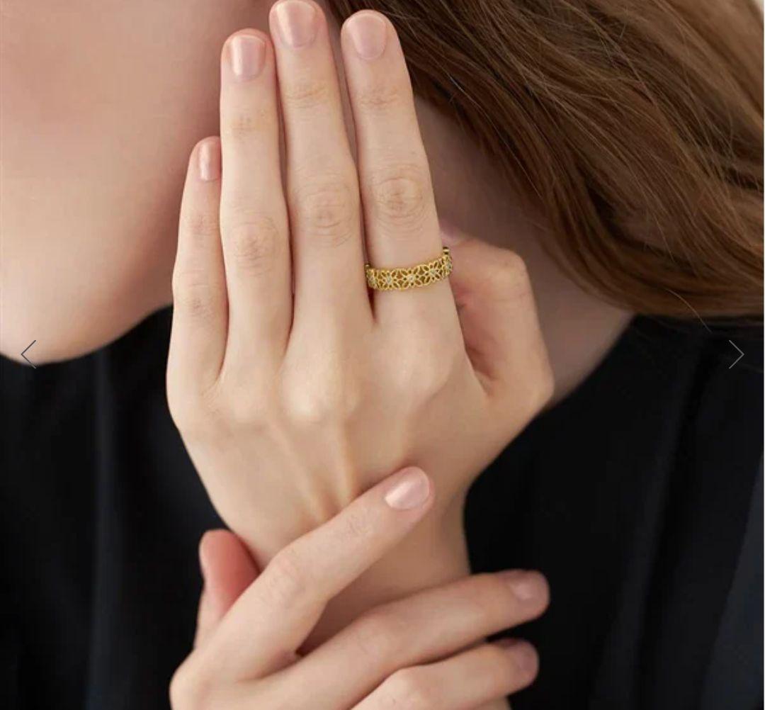 たま様☆4℃ Eau Douce シルバー リング ゴールド