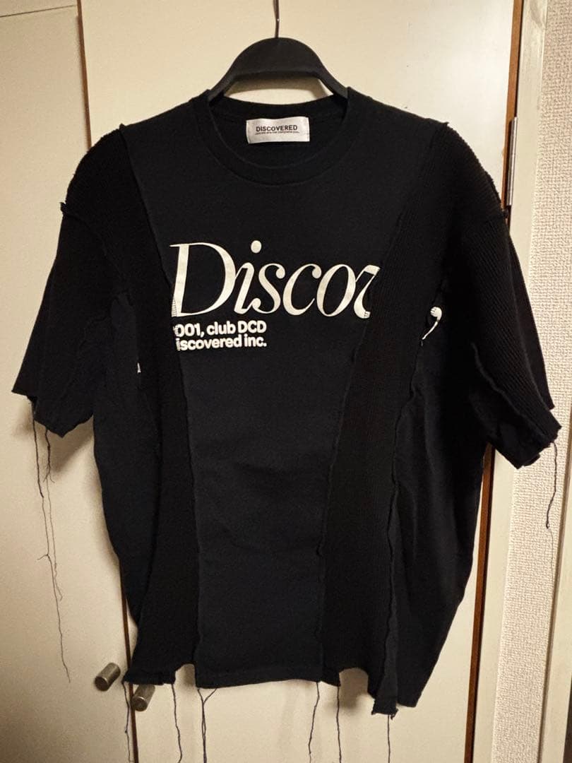 DIScovered ドッキングTシャツ　ブラック DISCOVERED（ディスカバード） tシャツ 別注DOCKING WIDE S/S TEE