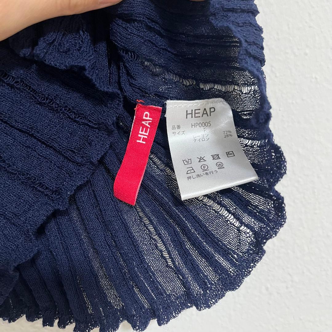 heap.underwear リブ編みタンクトップ ネイビー