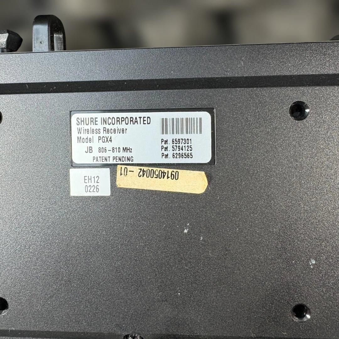SHURE PGX24ワイヤレスマイクレシーバー