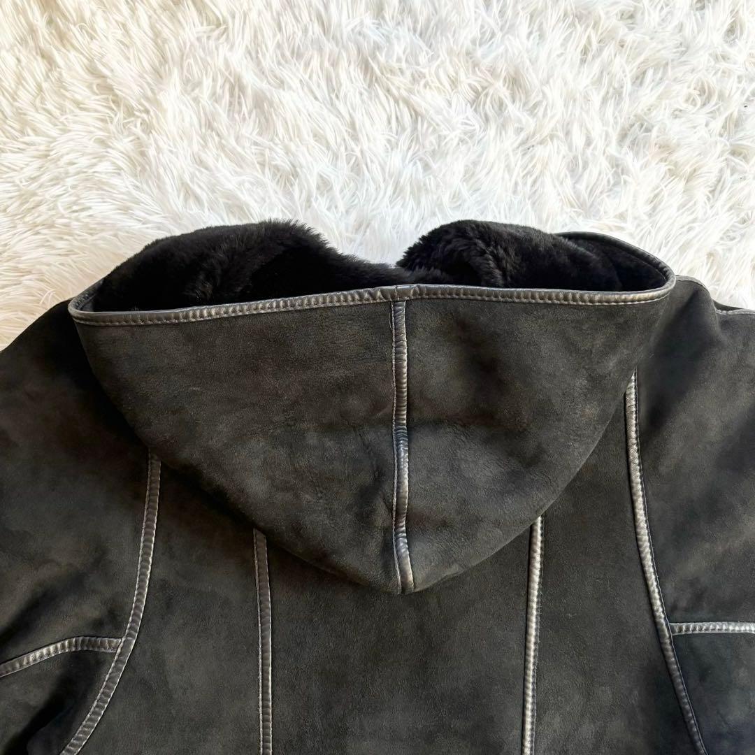 Sawyer of Napa USA製 フード付きスエードムートンコート メンズ