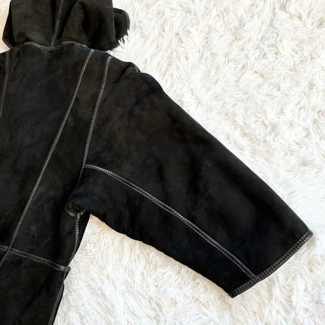 Sawyer of Napa USA製 フード付きスエードムートンコート メンズ