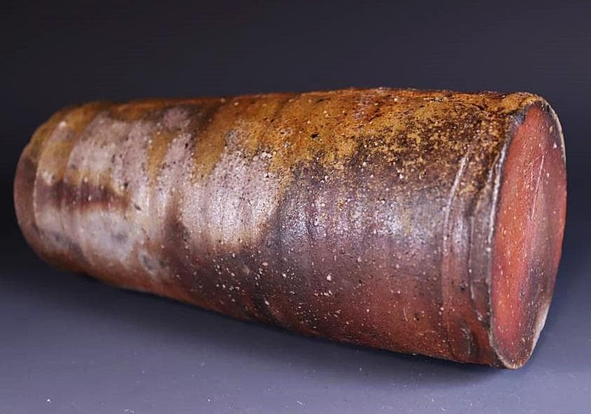 県無形文化財各見政峯（政美） 窯変花入 M272