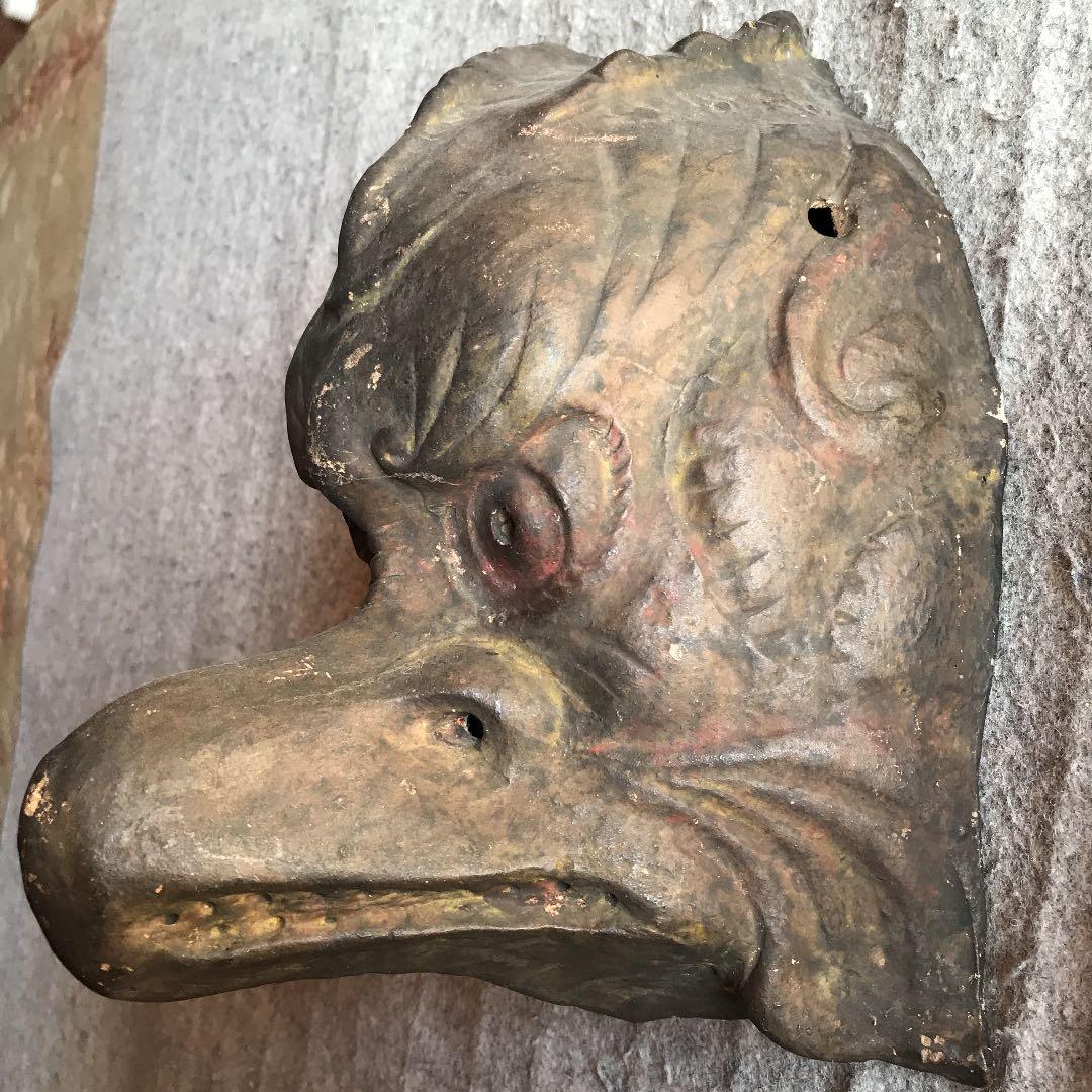 古い伎楽面迦楼羅面？大巾値下げ古い箱見つかる