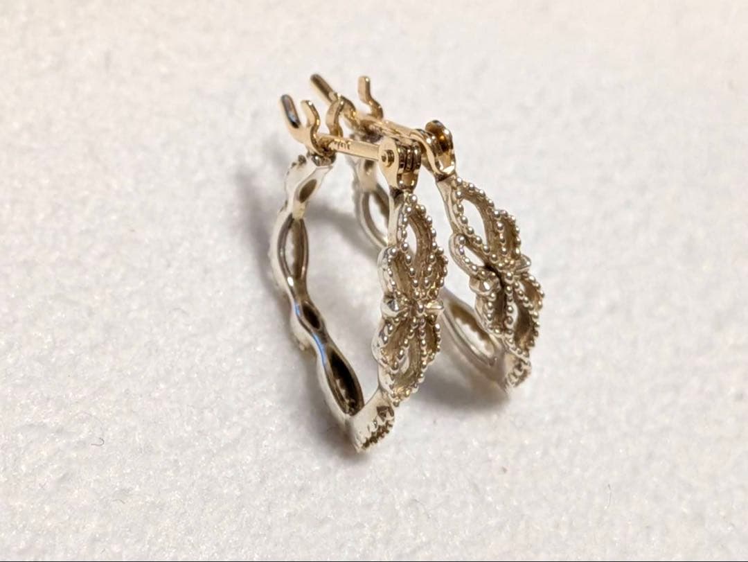 agete シルバーK10フープピアス WEB限定》シルバーフープピアス｜ピアス｜アガット 公式オンラインストア