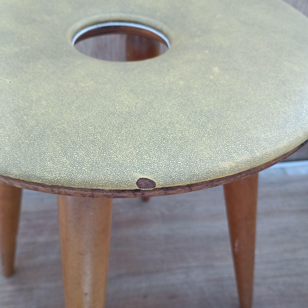 N*6様 4250)天童木工のリングスツール 丸椅子　昭和レトロ