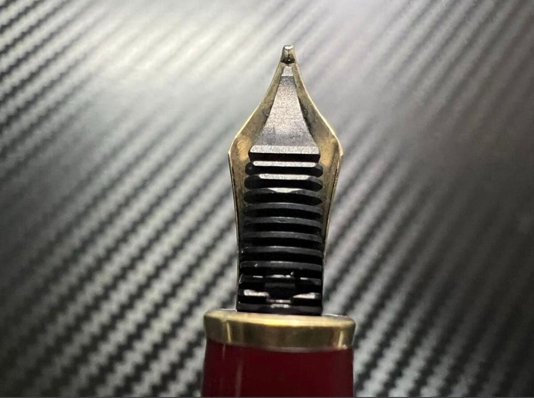 極美品 モンブラン 144 M 万年筆 ボルドー 中白 ベストセラー