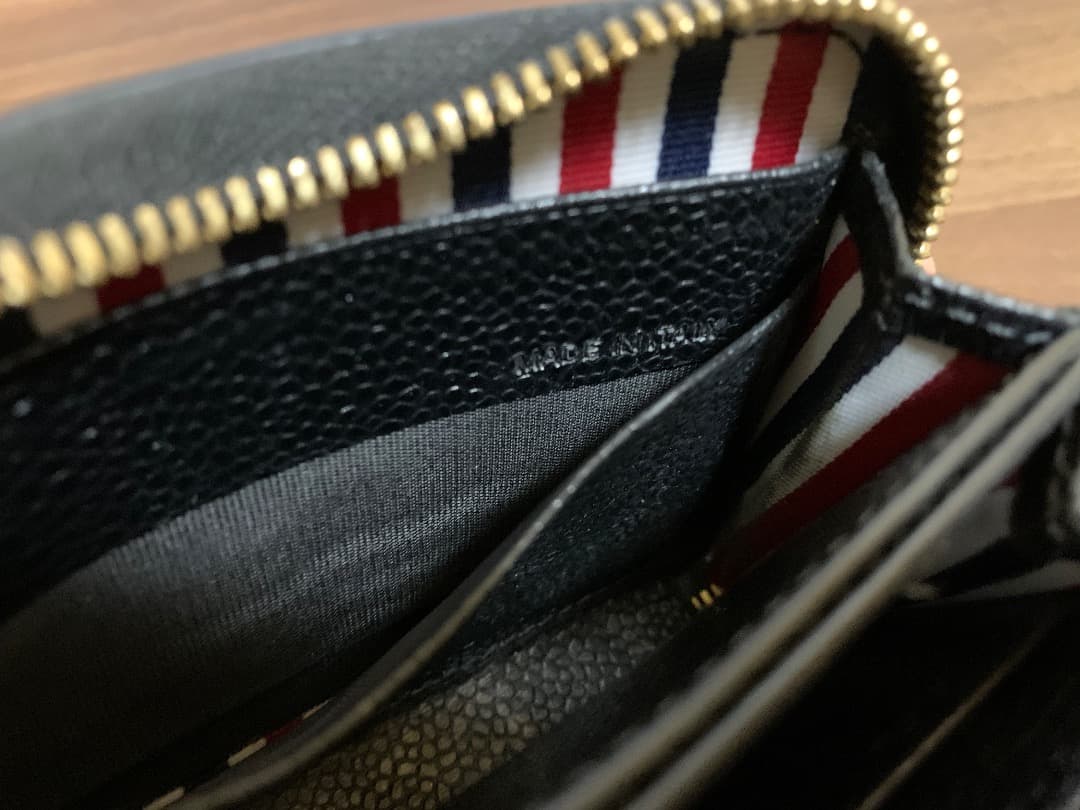 THOM BROWNE トムブラウン ケース ゴールド金具 トリコロール