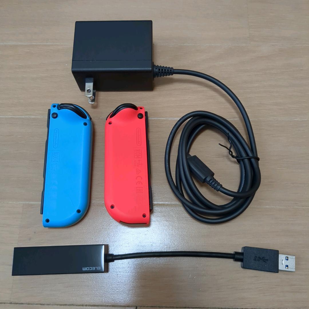 Nintendo Switch 本体　+　有線LANアダプター