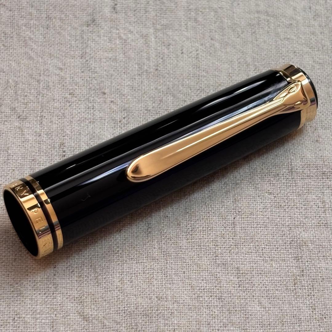 旧型緑縞ペリカンM1000万年筆3Bペン先pf刻印入り pelikan