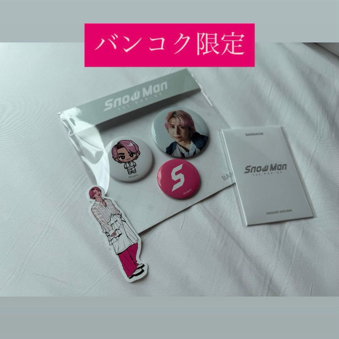 snowman POPUP フォトカード 缶バッジ ステッカー バンコク 新品