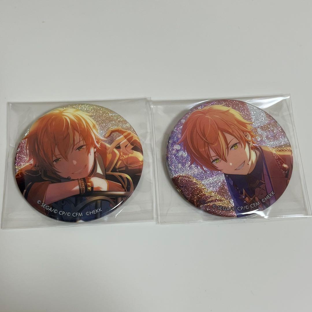 東雲彰人 グリ缶 プロセカ あんスタ コラボ グリッター缶バッジ A B