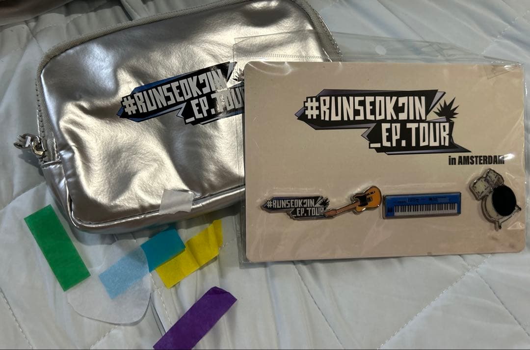 BTS ジン VIPストラップ ピンバッジ バッグ アムステルダム EU入場特典