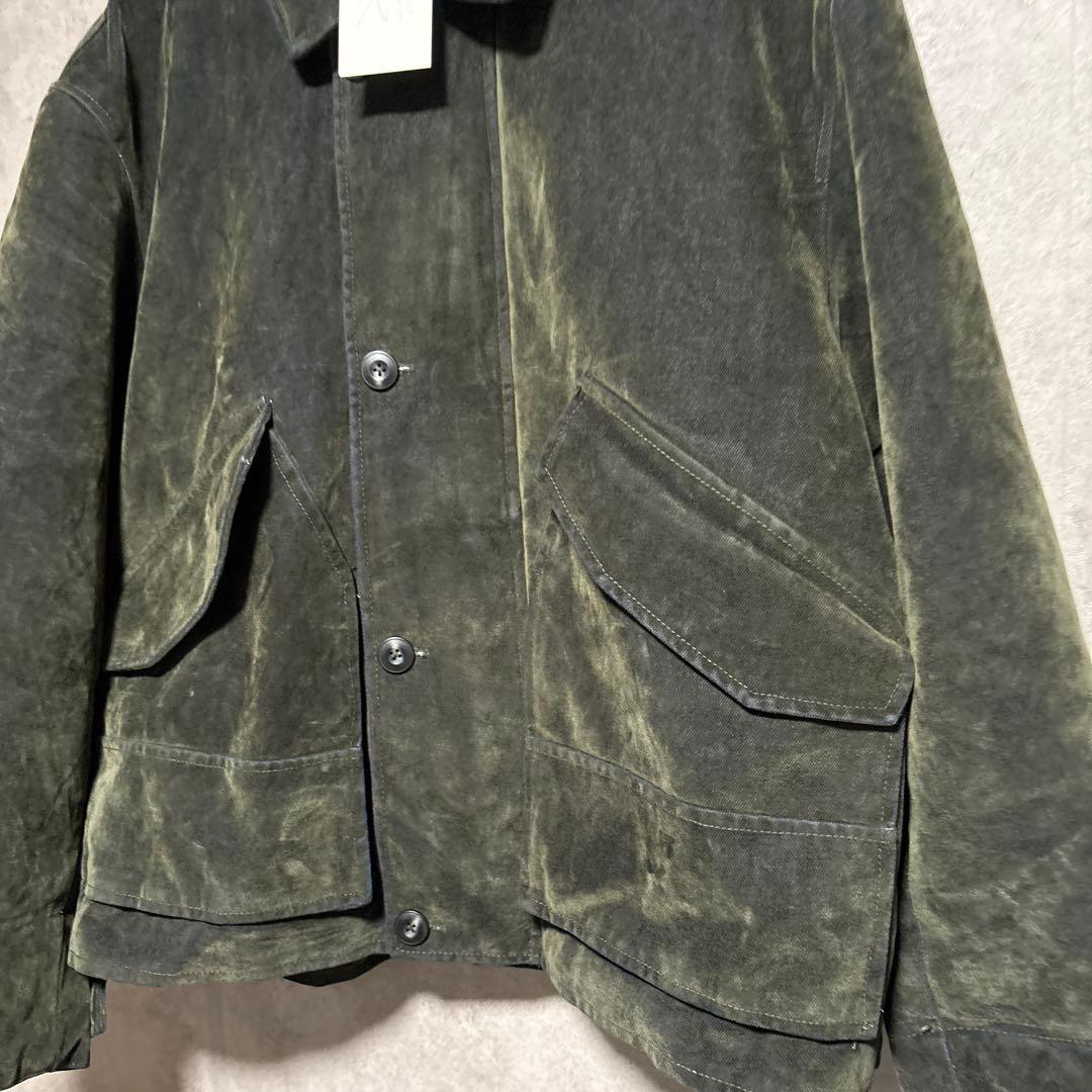 ZARA ザラ ベロアツイルジャケット XL