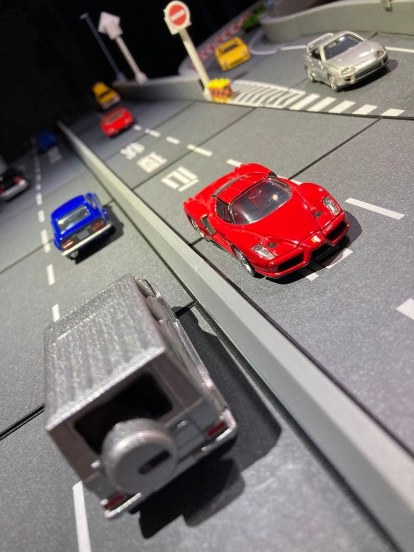 【5点セット】1:64 ミニカージオラマ 立体交差スペシャルアソートセット