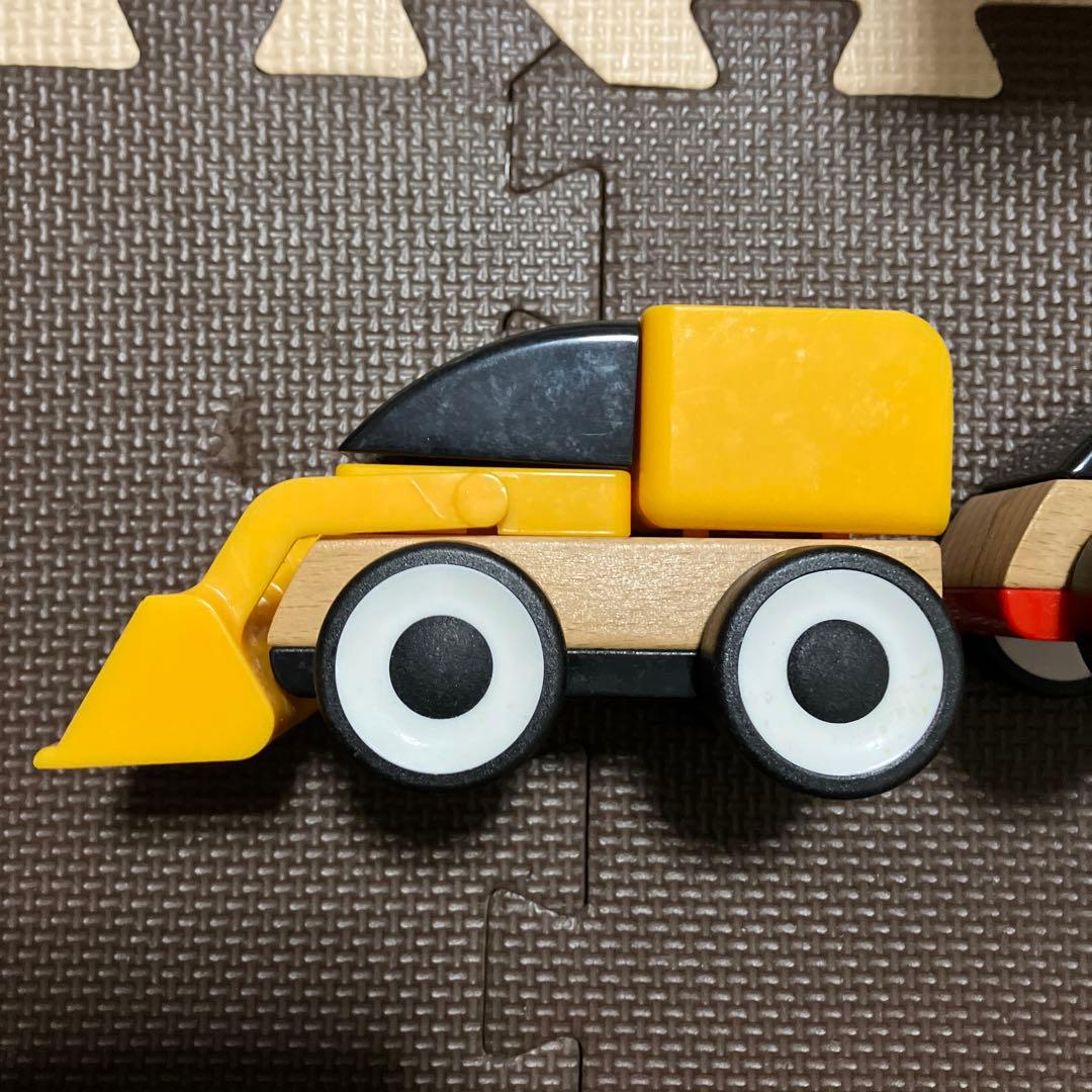IKEA 車　木　おもちゃ　2点セット