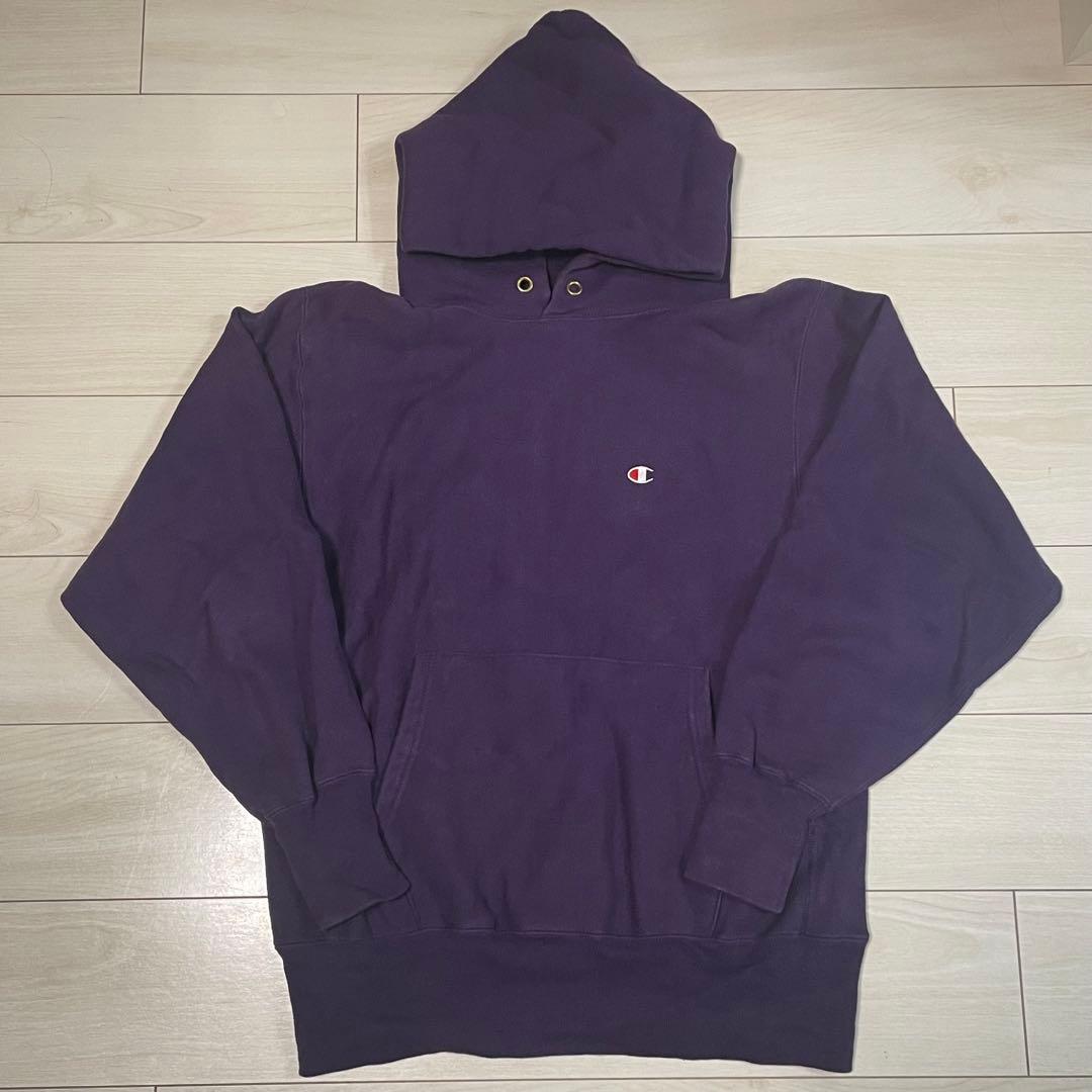 【最終価格】90s USA製champion リバースウィーブ　パープル