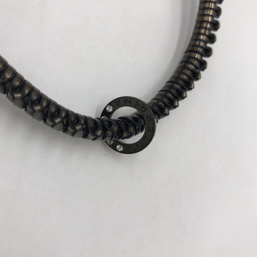 【極美品】 ANTEPRIMA アンテプリマ ハンドバッグ 編み込み 黒 光沢◎