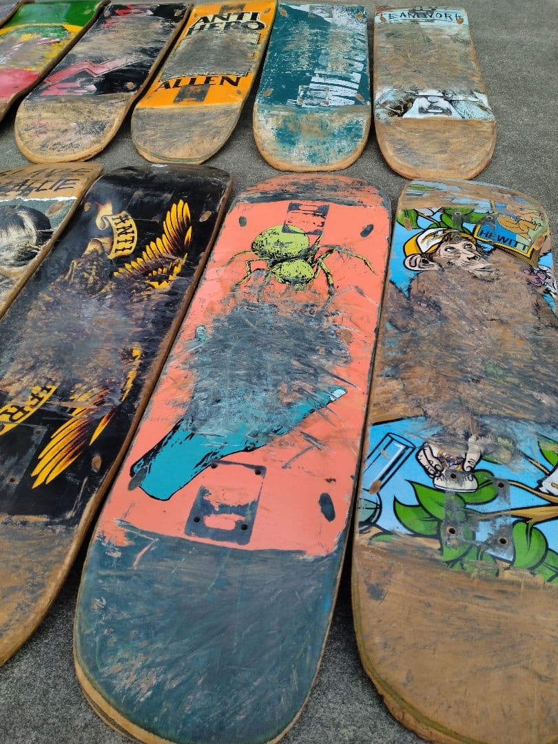 スケートボードデッキ 廃デッキ　12枚