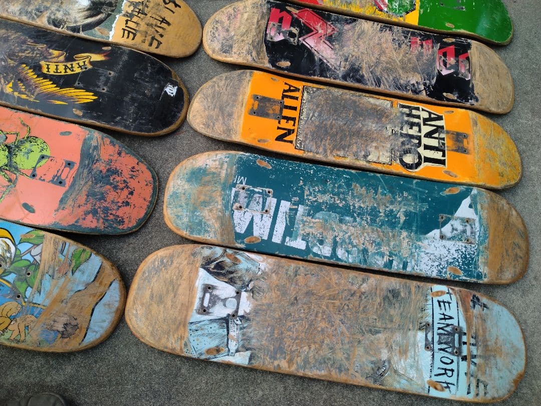 スケートボードデッキ 廃デッキ　12枚