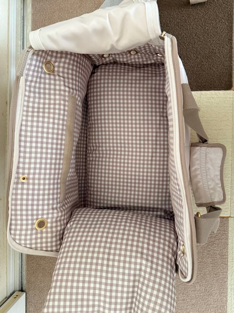 PET PARADISE 小型犬キャリーバッグ ベージュ M タグつき