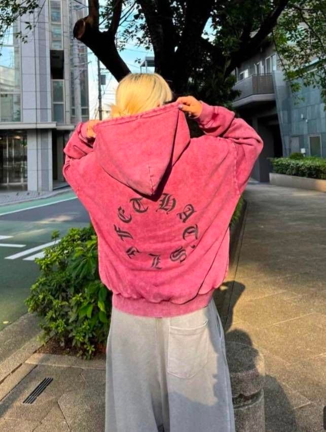 That's life スウェットパーカー バックプリント