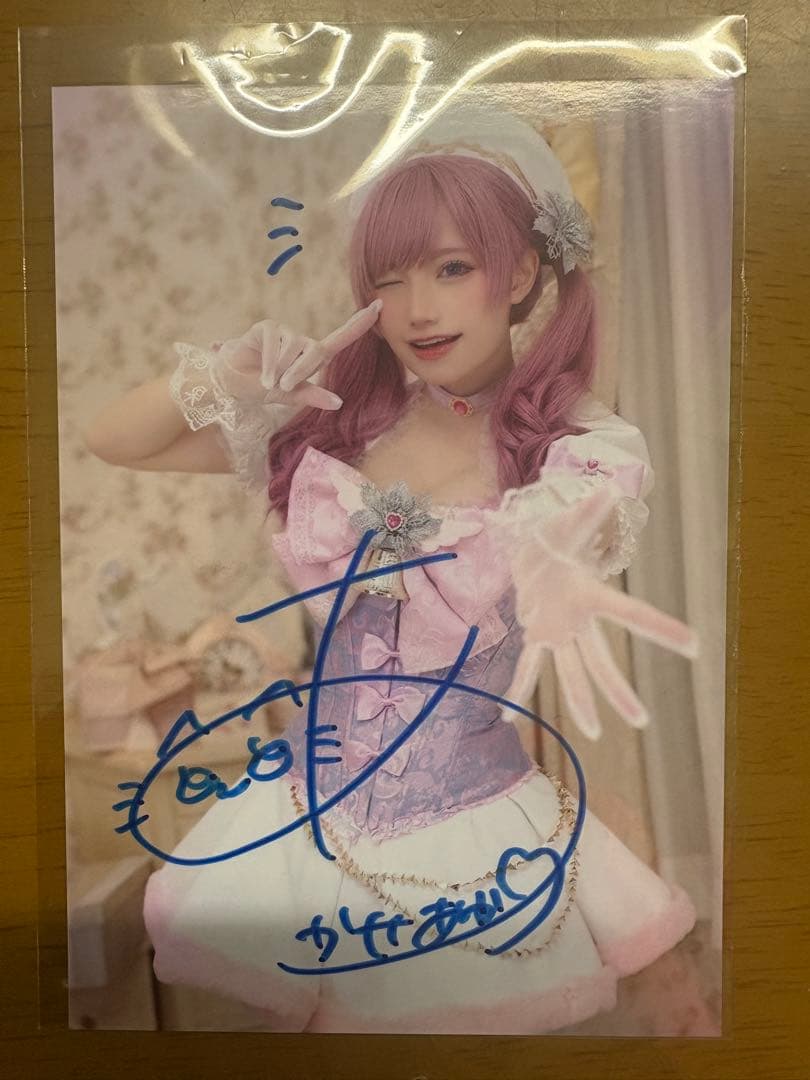 あかせあかりサインポストカード3枚とサインチェキ１枚セット‼️個別購入○(値下げ中