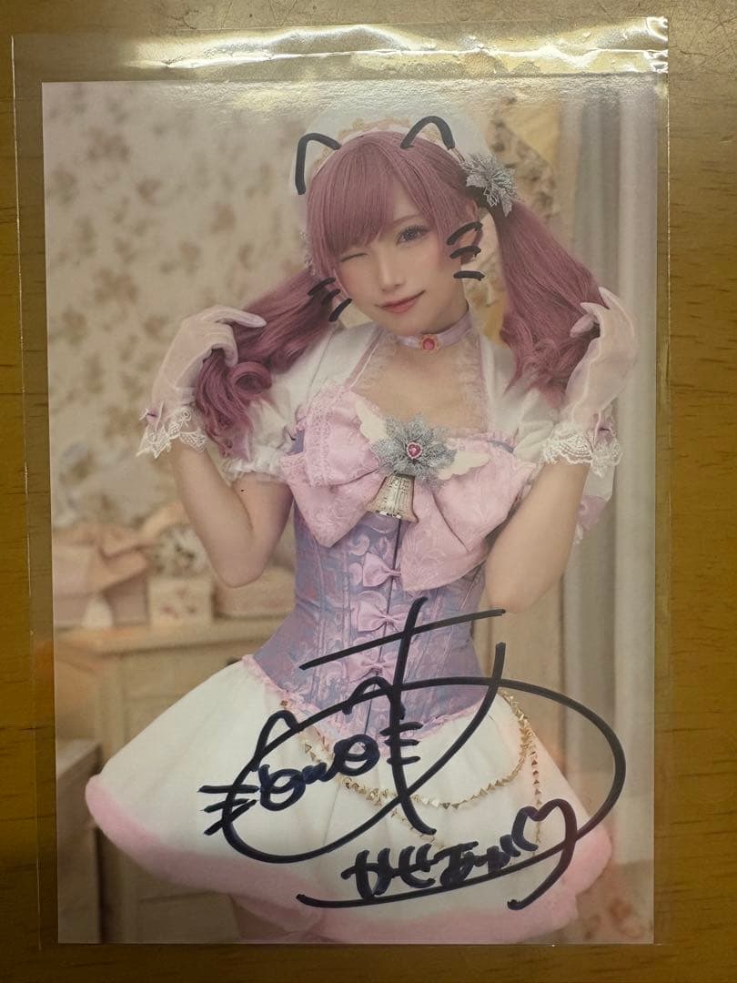 あかせあかりサインポストカード3枚とサインチェキ１枚セット‼️個別購入○(値下げ中