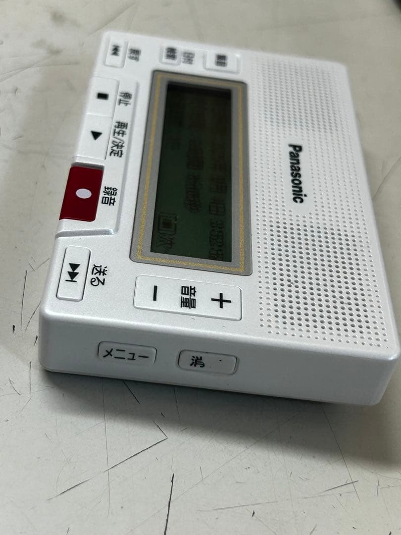 G♪32 ICレコーダー 備忘録 Panasonic RR-SR350-W【ホワイト】動作確認