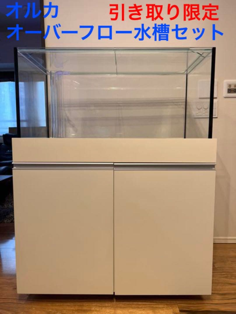 ジャンク品】オーバーフロー水槽セット 水槽 オルカ 90 海水 サンゴ