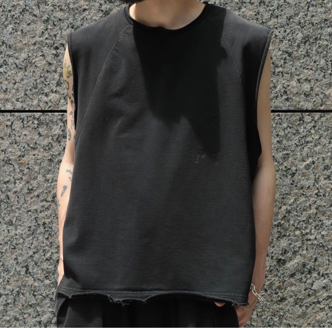 ancellm SLEEVELESS AGING T-SHIRT アンセルム