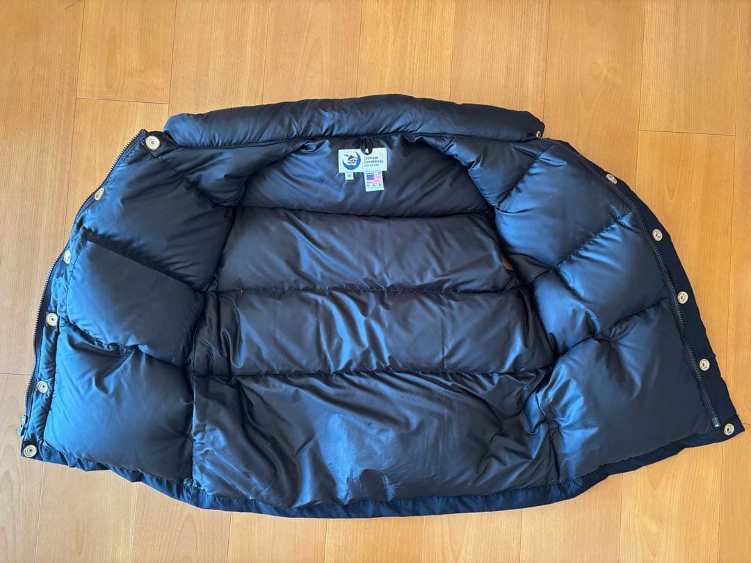 美品 crescent down works USA製 ダウンベスト　ブラック