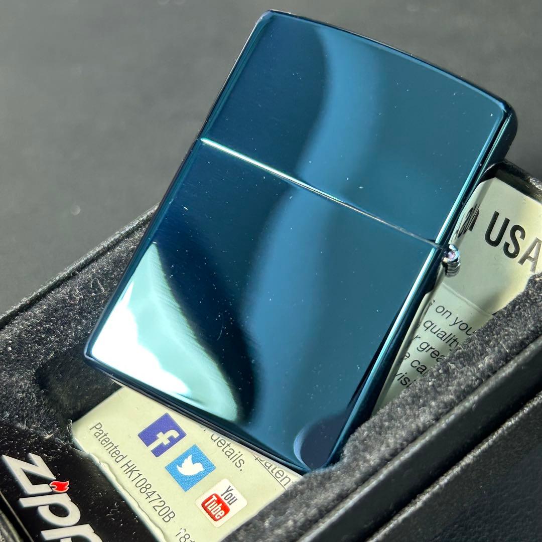 ジッポー　ピース　ブルーチタン